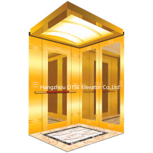 OTSE Golden luxury glass passenger elevator made in china for 1000kg 13 person